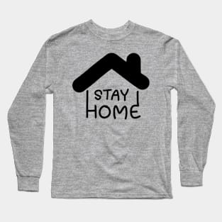 stay home logo Long Sleeve T-Shirt